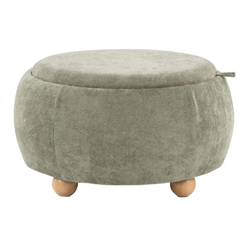 Tray Pouf Storage Ottoman